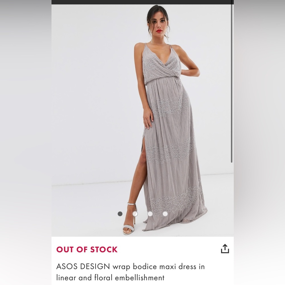 ASOS beaded maxi dress